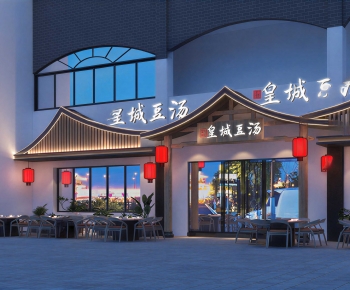 New Chinese Style Facade Element-ID:195829912