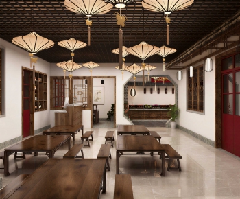 New Chinese Style Dining Room-ID:445871114