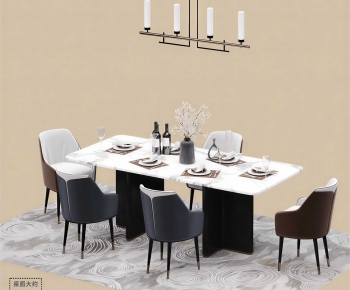 New Chinese Style Dining Table And Chairs-ID:563601022