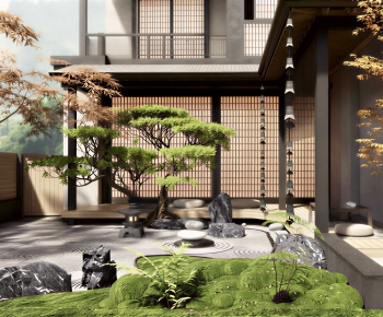 Japanese Style Courtyard/landscape-ID:599224092