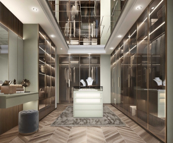 Modern Clothes Storage Area-ID:770462044