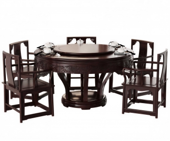 New Chinese Style Dining Table And Chairs-ID:460609911