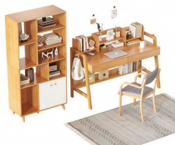 Modern Computer Desk And Chair-ID:826761012