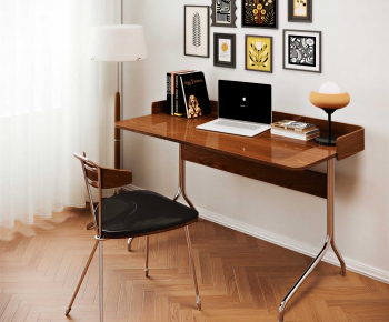 Modern Computer Desk And Chair-ID:471351182