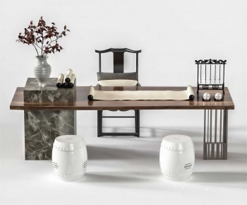 New Chinese Style Tea Tables And Chairs-ID:963553912