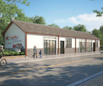 New Chinese Style Public Building-ID:481873994