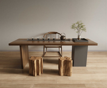 New Chinese Style Tea Tables And Chairs-ID:199413069