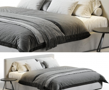 Modern Double Bed-ID:255902051