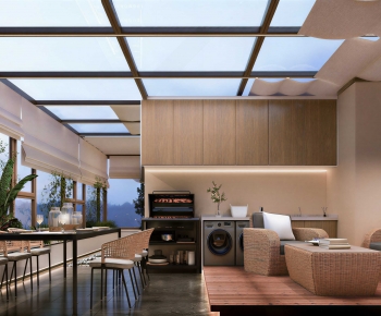 Modern Glass Sun Room-ID:625058899