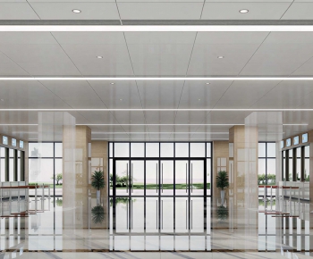 Modern Hospital Hall-ID:624170066