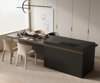 Modern Dining Table And Chairs-ID:754096036