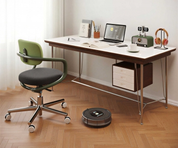 Modern Computer Desk And Chair-ID:874849082