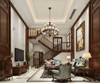 European Style A Living Room-ID:717536934