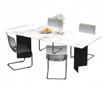 Modern Dining Table And Chairs-ID:872150907