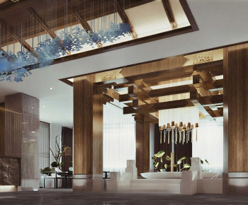 New Chinese Style Lobby Hall-ID:572057019