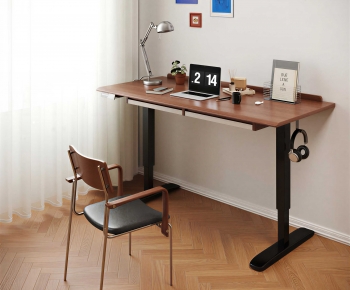 Modern Computer Desk And Chair-ID:415399186