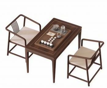 New Chinese Style Tea Tables And Chairs-ID:350584039