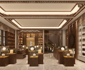 New Chinese Style Retail Stores-ID:105546007