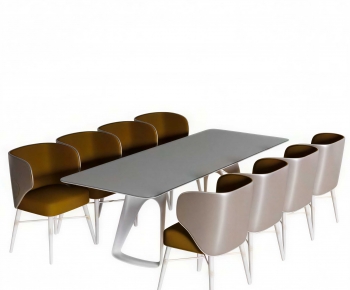 Modern Dining Table And Chairs-ID:695198062
