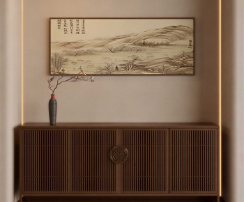 New Chinese Style Side Cabinet-ID:229274993