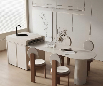 Modern Dining Table And Chairs-ID:439336065