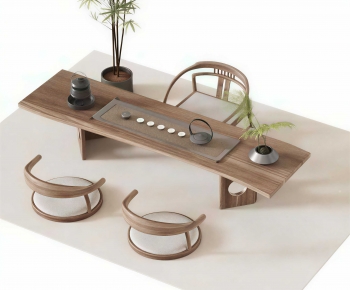 New Chinese Style Tea Tables And Chairs-ID:700550119