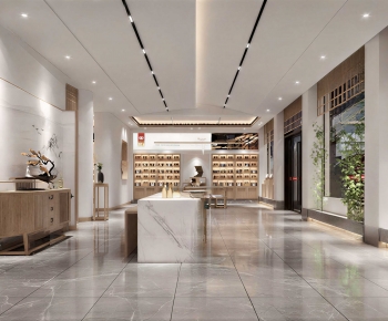 New Chinese Style Exhibition Hall-ID:372529985