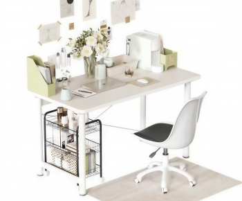 Modern Computer Desk And Chair-ID:834173923