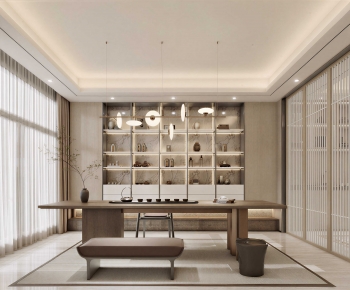 New Chinese Style Tea House-ID:640538936