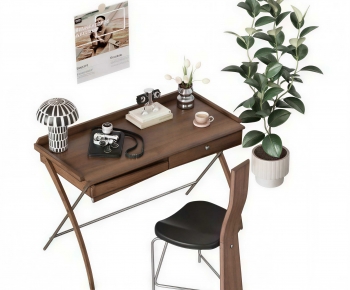 Modern Computer Desk And Chair-ID:298861981
