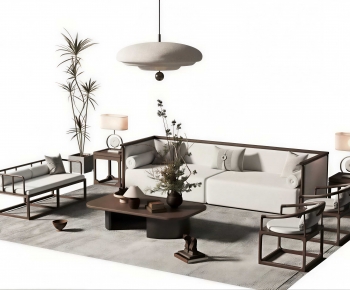 New Chinese Style Sofa Combination-ID:398756032