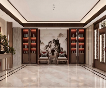 New Chinese Style Hallway-ID:748261936