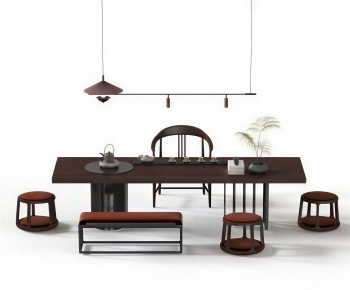New Chinese Style Tea Tables And Chairs-ID:802839045