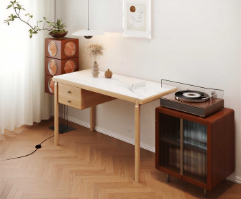 Modern Computer Desk And Chair-ID:665060045
