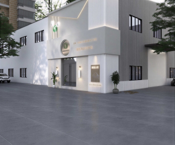 Modern Facade Element-ID:847639089