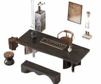 New Chinese Style Tea Tables And Chairs-ID:799665935