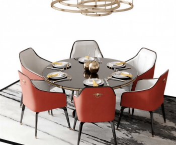 New Chinese Style Dining Table And Chairs-ID:509473092