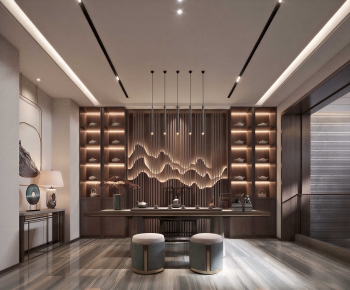 New Chinese Style Tea House-ID:970565086