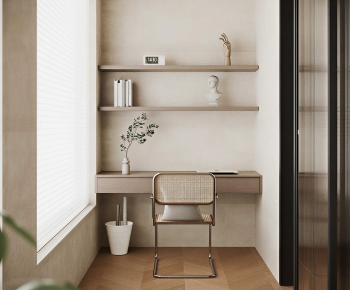 Modern Computer Desk And Chair-ID:620361094