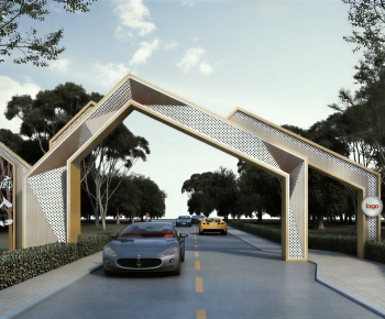 Modern Facade Element-ID:692150651