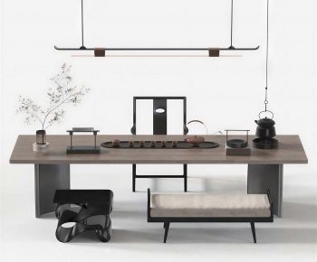 New Chinese Style Tea Tables And Chairs-ID:630989077