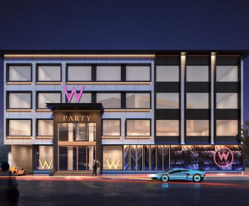 Modern Facade Element-ID:453087097