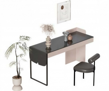 Modern Computer Desk And Chair-ID:213943963