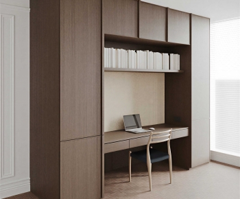 Modern Computer Desk And Chair-ID:895561935