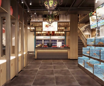 Industrial Style Restaurant-ID:748096942