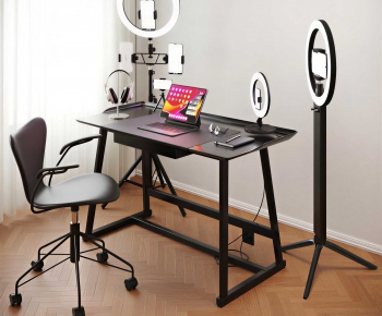 Modern Computer Desk And Chair-ID:528511056
