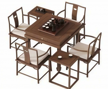 New Chinese Style Tea Tables And Chairs-ID:867129091