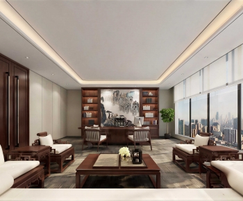 New Chinese Style Manager's Office-ID:997364049