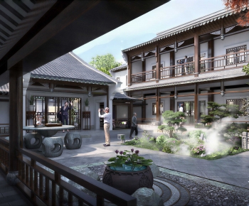 Chinese Style Courtyard/landscape-ID:420250899