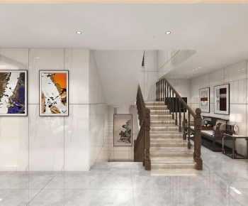 New Chinese Style Stairwell-ID:155688056